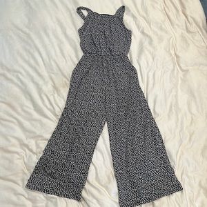 Kaileigh black and white jumpsuit, size medium